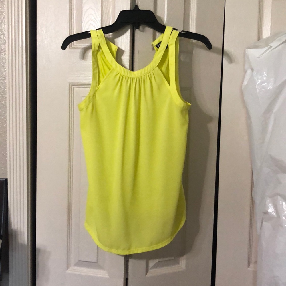 Neon yellow blouse